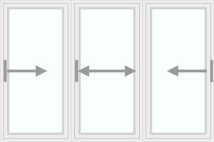 Triple sliding window